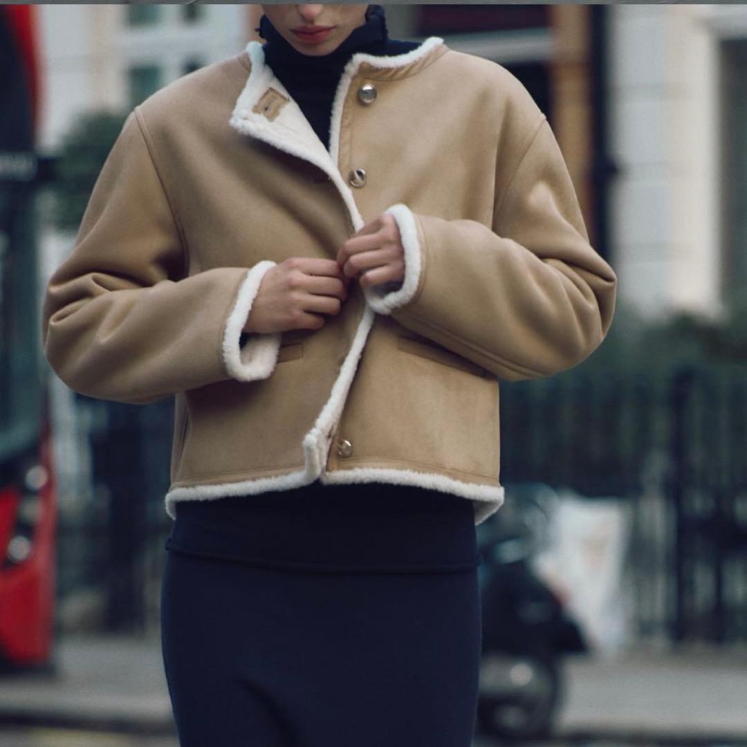 ZARA】美品 ダブルフェイス ゴールドボタン ジャケット Sサイズ - メルカリ