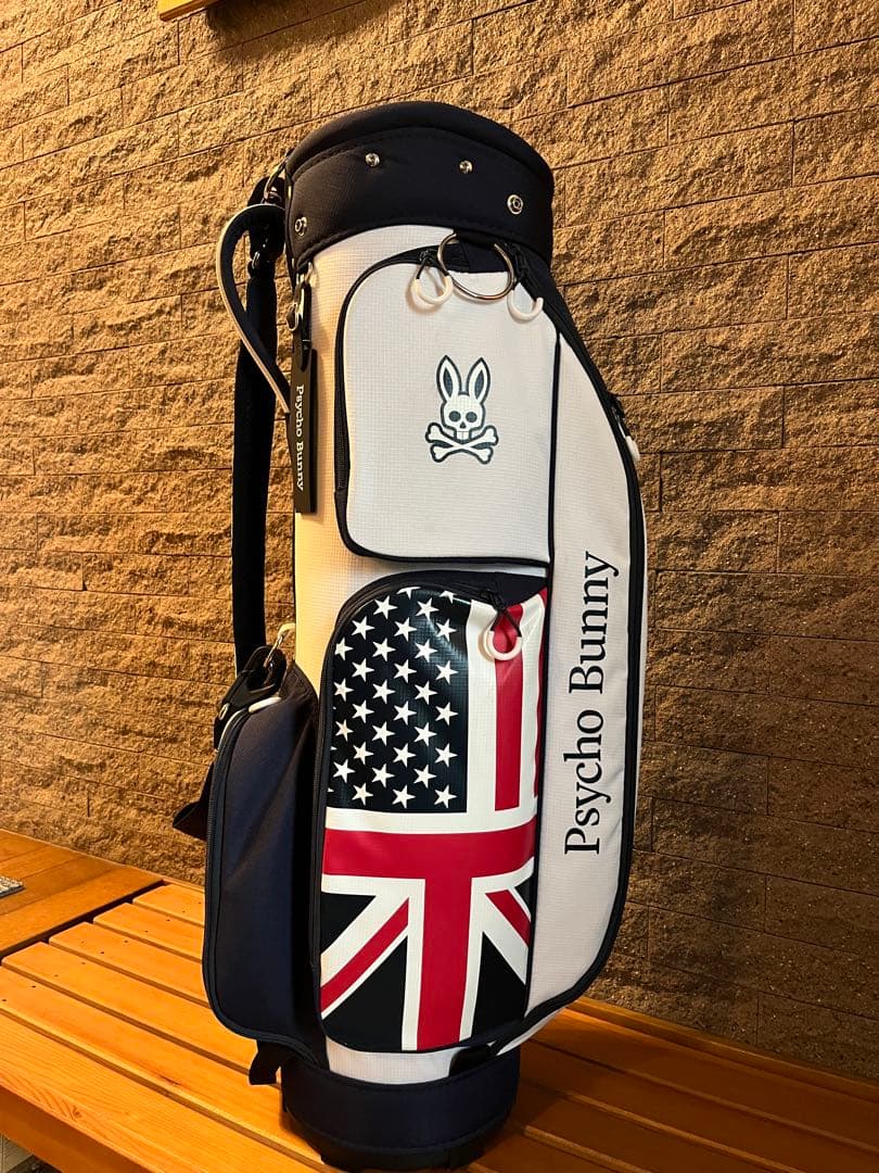Psycho Bunny ゴルフバッグ・キャディバッグ【即発送します】 楽天市場】サイコバニー ゴルフ カート キャディバッグ 26年春夏モデル