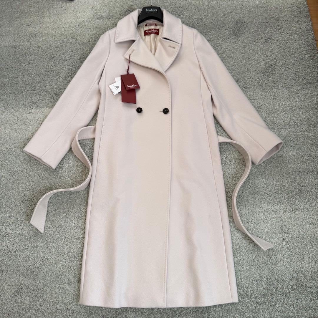 新品未使用タグ付】マックスマーラstudio現行QR付定番コートb