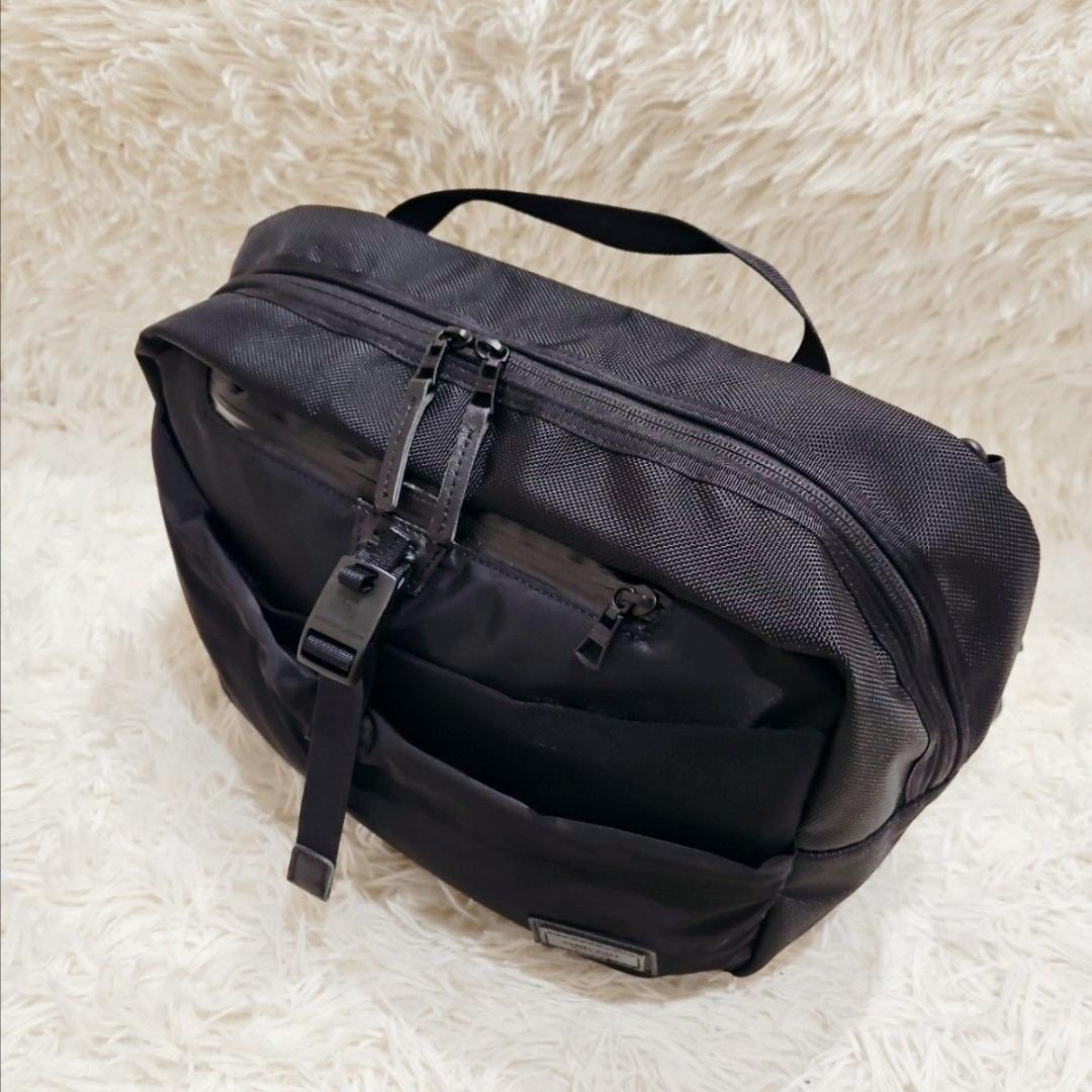 美品 マスターピース スクランブル メッ センジャーバッグ クロス