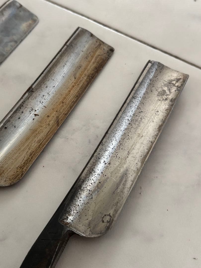 西洋カミソリ　カミソリ 理容道具 理容 塩澤 政明 8000 TRADEMARK