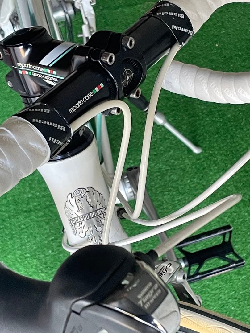 Bianchi \"ビアンキ\"NIRONE 7 ホワイト/ミント　サイズ44cm