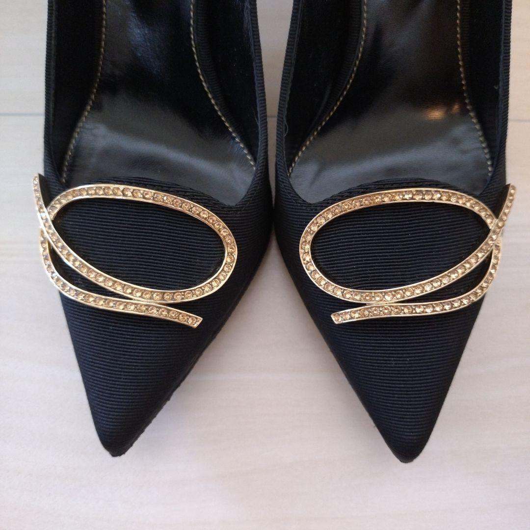 Sergio Rossi 黒 ハイヒール パンプス　22.5cm