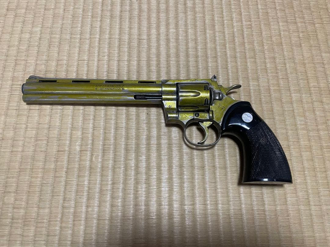 コクサイ　コルトパイソン　8インチ　357マグナム　金属モデルガン Yahoo!オークション -「コクサイ パイソン 8インチ」の落札相場・落札価格
