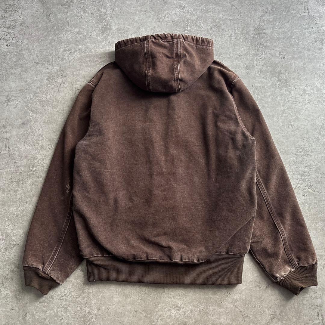 00's□carhartt【S】アクティブジャケット フェード ブラウン 裏ボア