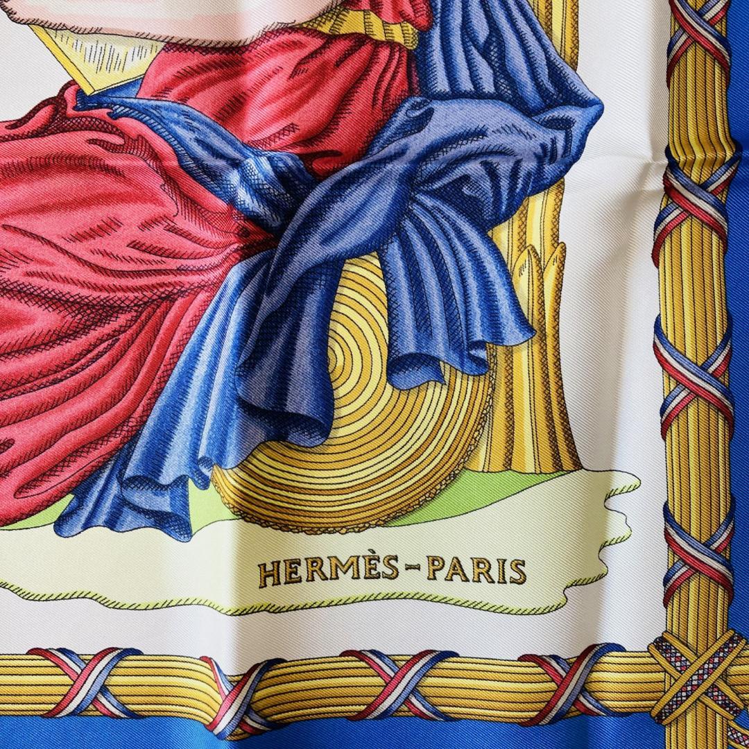 HERMES エルメス スカーフ カレ90 フランス革命を記念して シルク