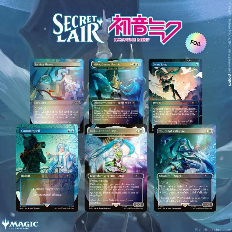 Secret Lair x Hatsune Miku 春夏秋冬 英語 FOIL