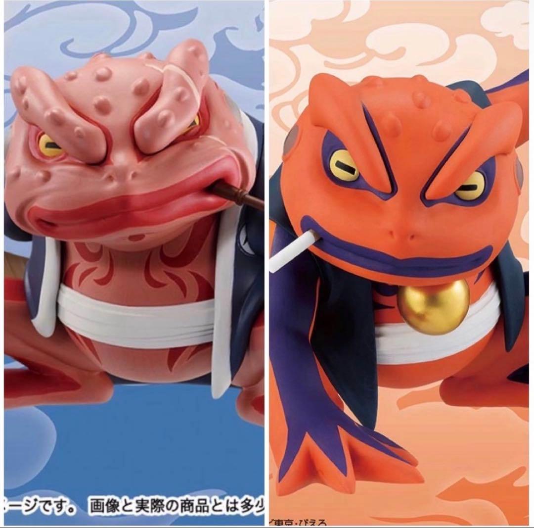 NARUTO-ナルト- 疾風伝 ソフビフィギュア-ガマブン太-ガマ吉- - メルカリ