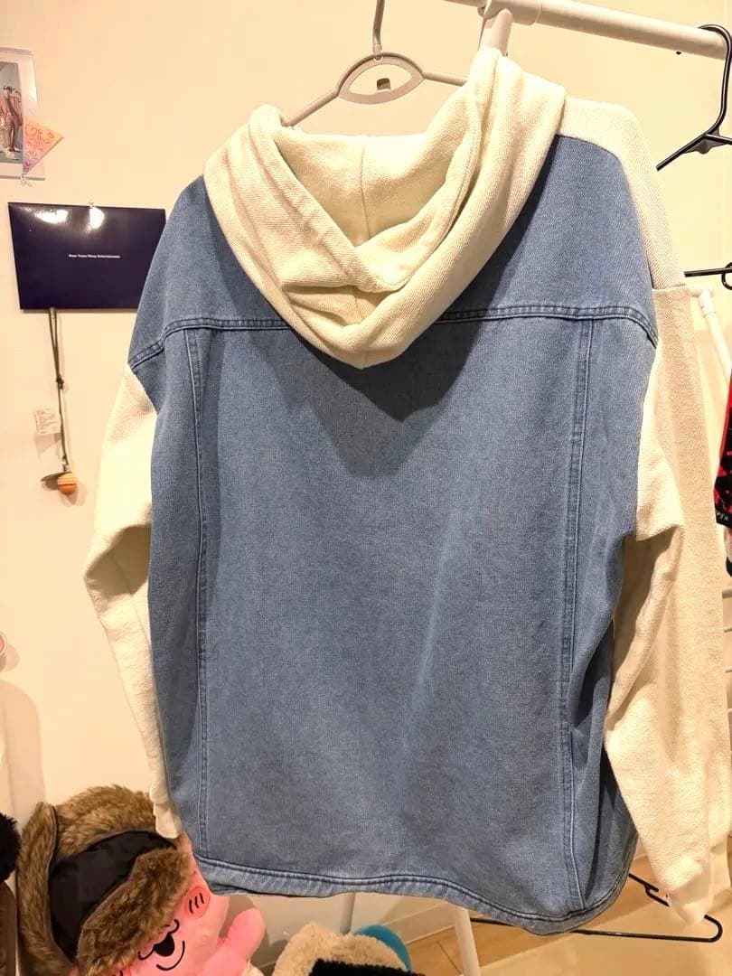 【Mサイズ】Vaundy バウンディ　パーカー　デニム　フーディ FUSION