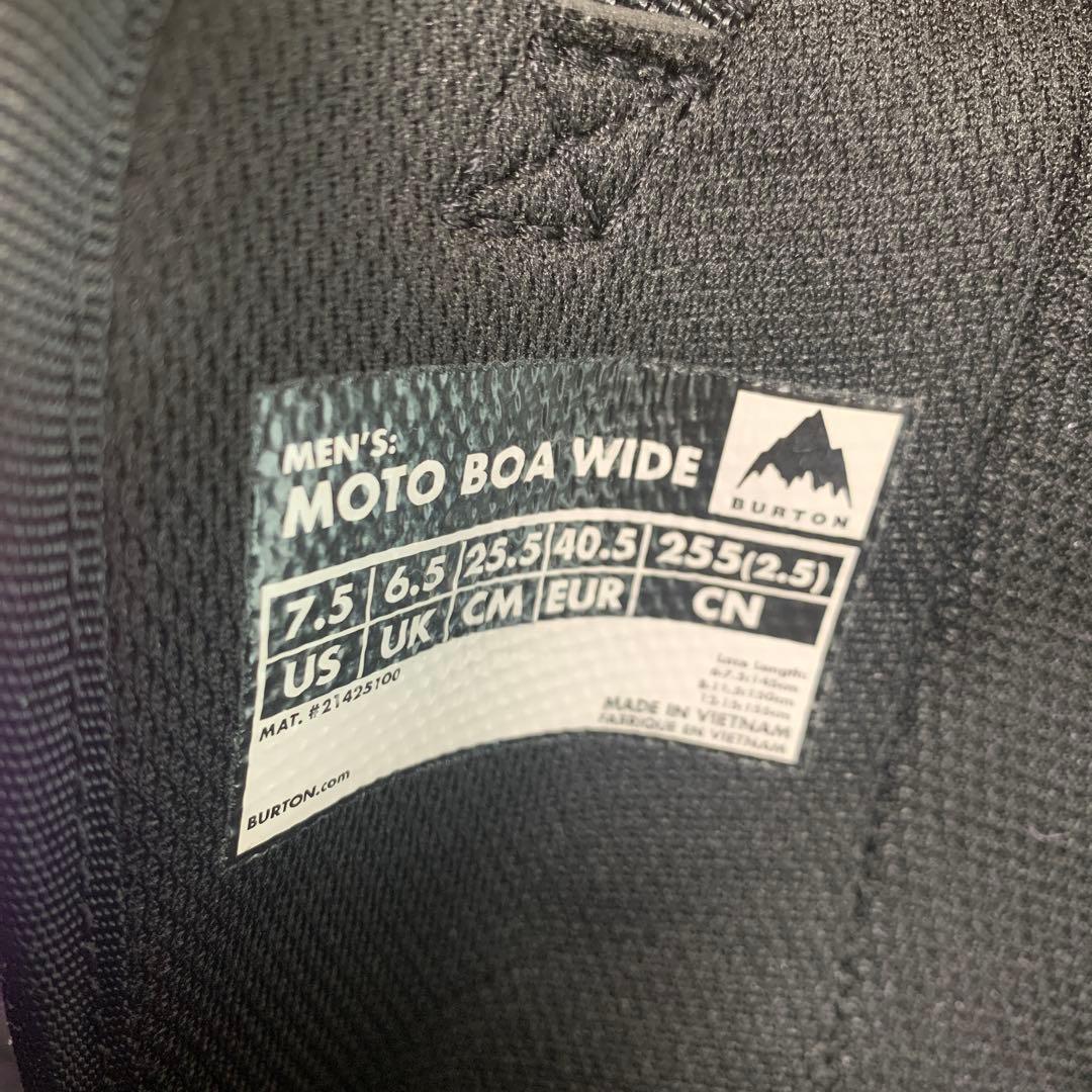 BURTON Moto Wide BOA スノーボードブーツ 25.5cm 美品