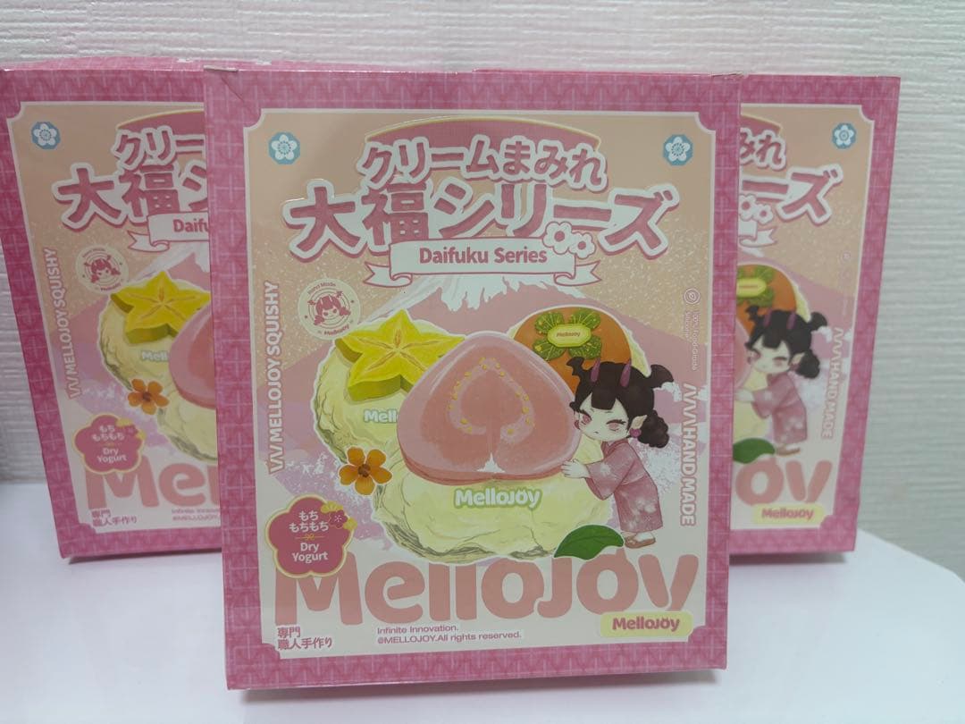 メロジョイ Mellojoy スクイーズ 大福 3個 新品未開封