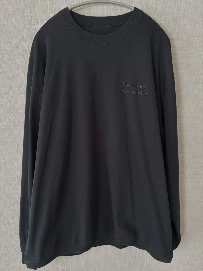 ENNOY/エンノイ/Long sleeve hem rib tee/ロゴT - メルカリ