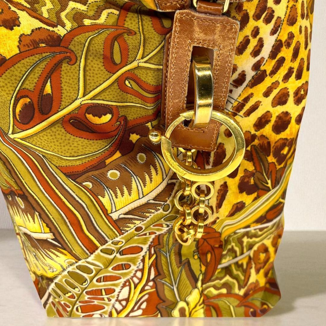 希少✨Salvatore Ferragamo Animal Boston Bag