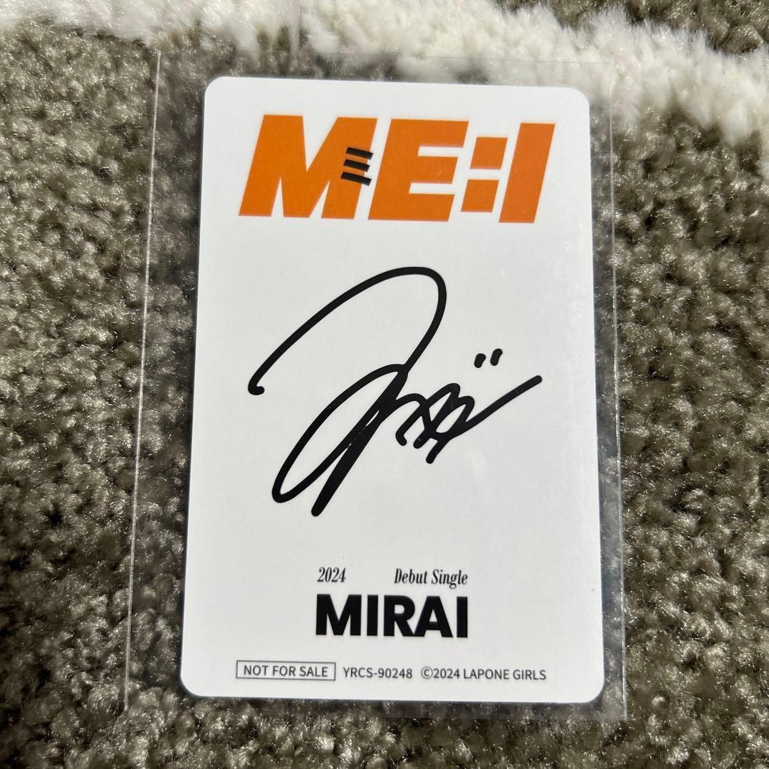 MEI:1 MIRAI 清水恵子サイン入りカード - メルカリ