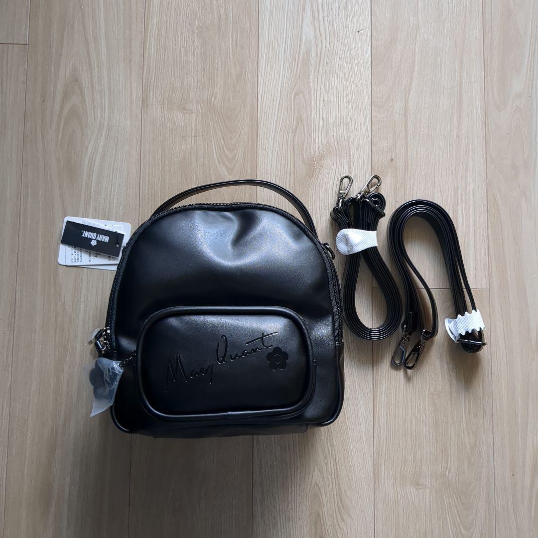 Mary Quant ブラックリュック MARY QUANT（マリークヮント） デイバック リュック マリークワント