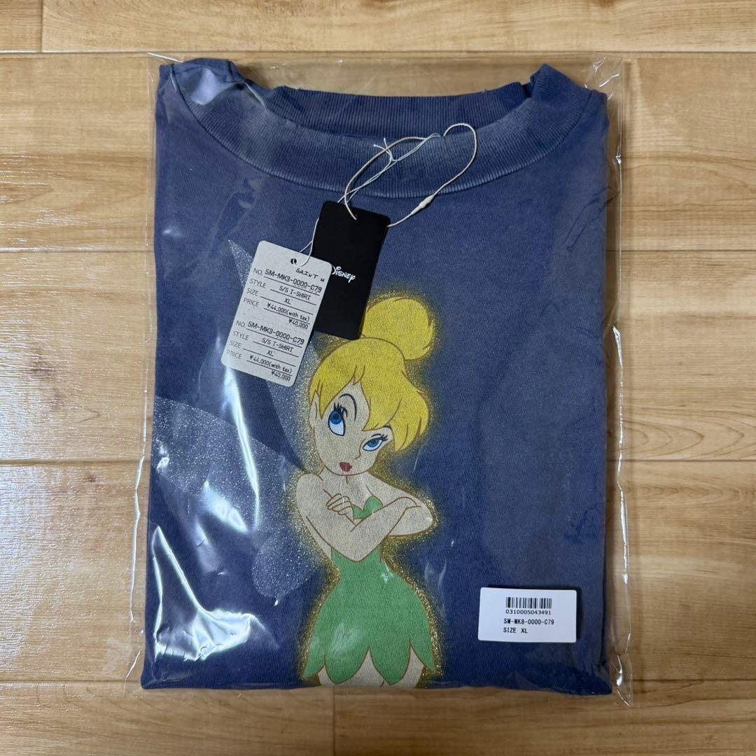 セントマイケル × ディズニー ティンカーベル SAINT MICHAEL/セントマイケル/DSN_SS T-SHIRT/TINKER BELL/NAVY