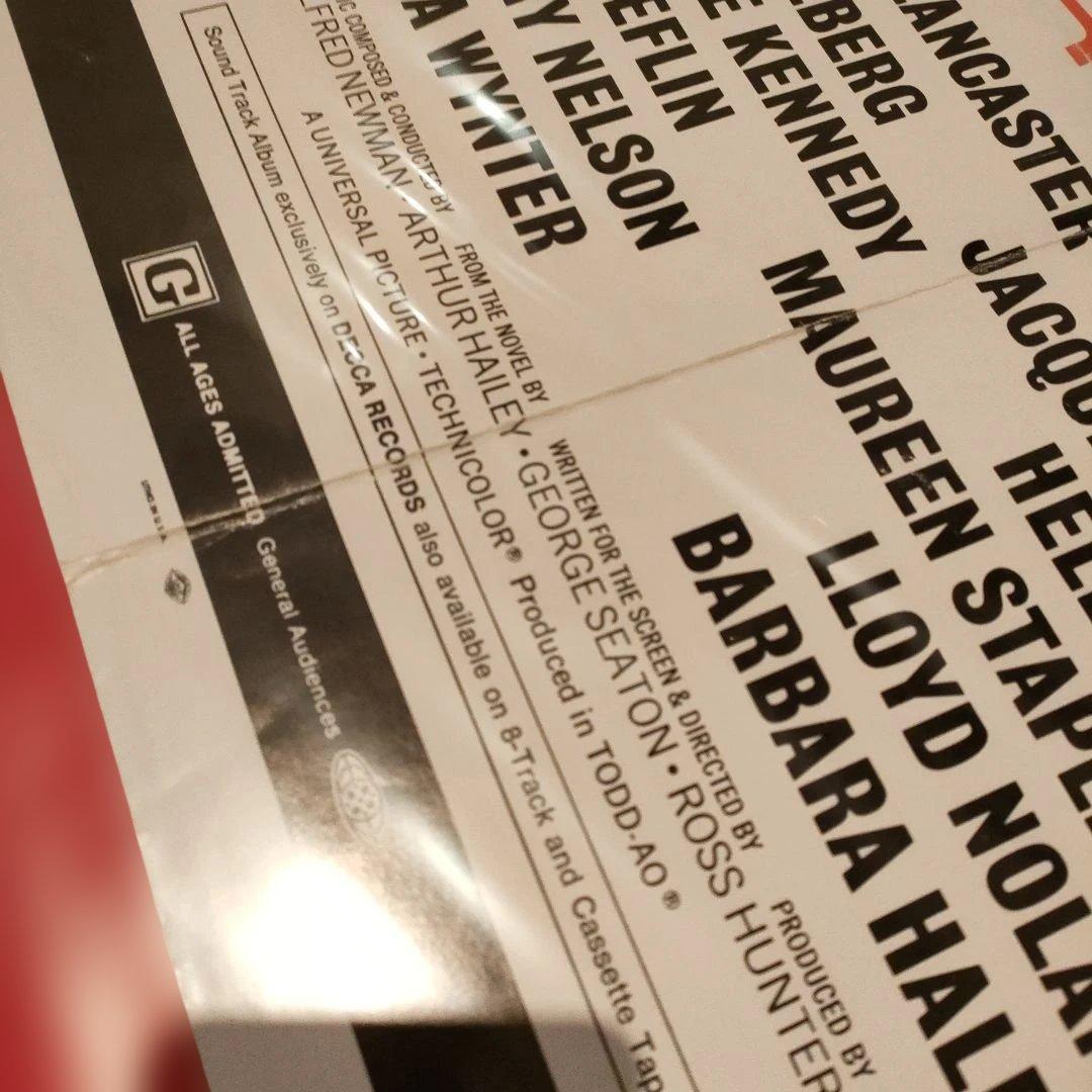 映画「大空港」USオリジナルインサートサイズポスター - メルカリ