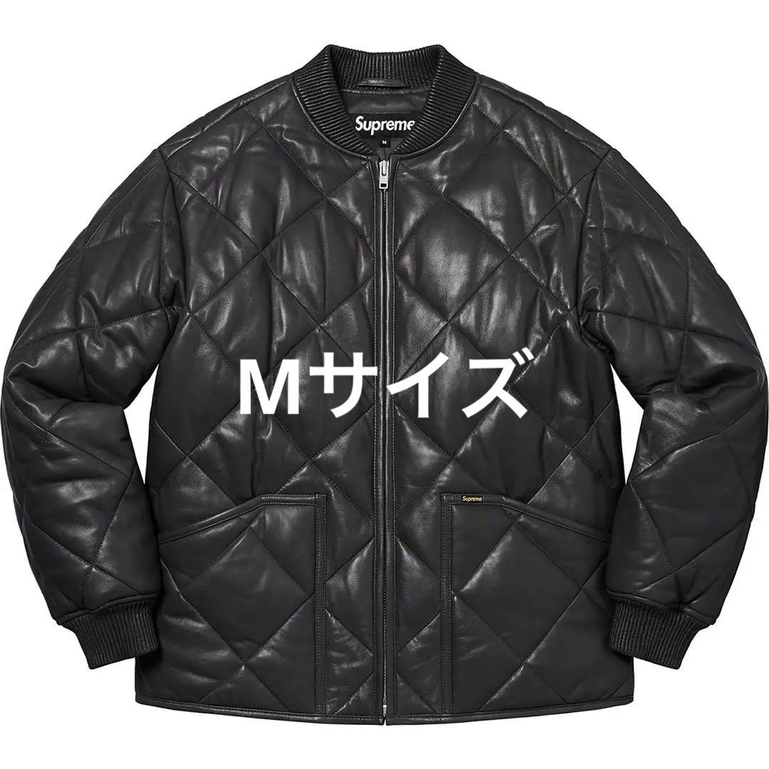 Supreme Quilted Leather Work Jacket 黒 Supreme Quilted Leather Work Jacket 黒 - メルカリ
