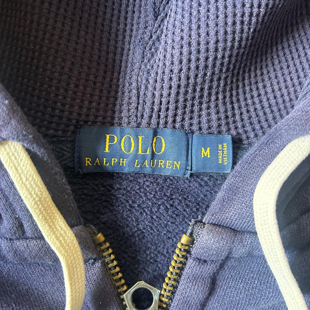 90s00s Ralph Lauren ジップパーカー ネイビーフェード L相当 - メルカリ