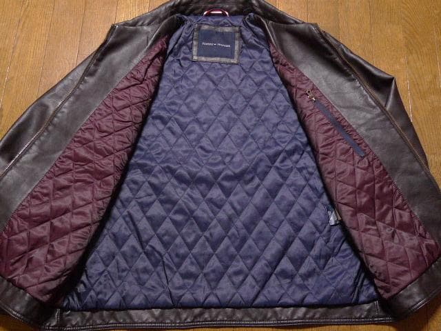大きい】2XL3XL日本サイズ位トミーヒルフィガーUS本革調レザー