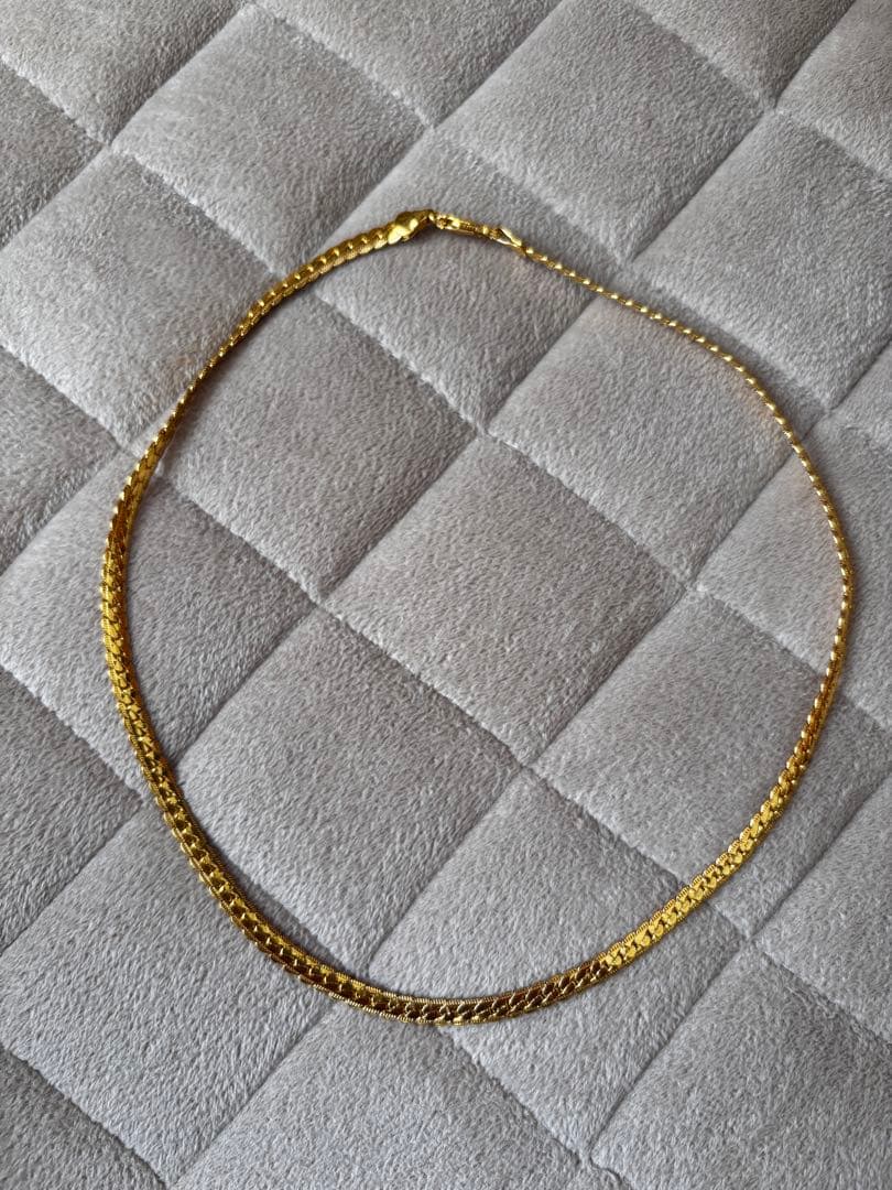 ゴールドチェーンネックレス 18K ゴールド チェーン ネックレス K18 18金 フィーレ 幅2.2mm 最長45cm 長