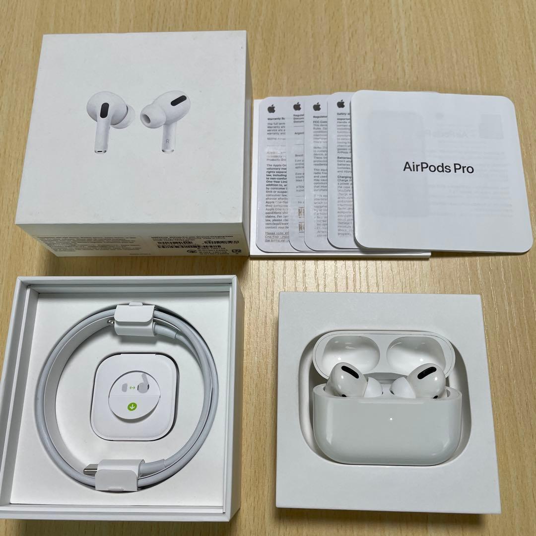 AirPods Pro 第1世代　正常動作確認済　正規品 フルセット Apple純正】AirPods Pro 第1世代 フルセット - メルカリ