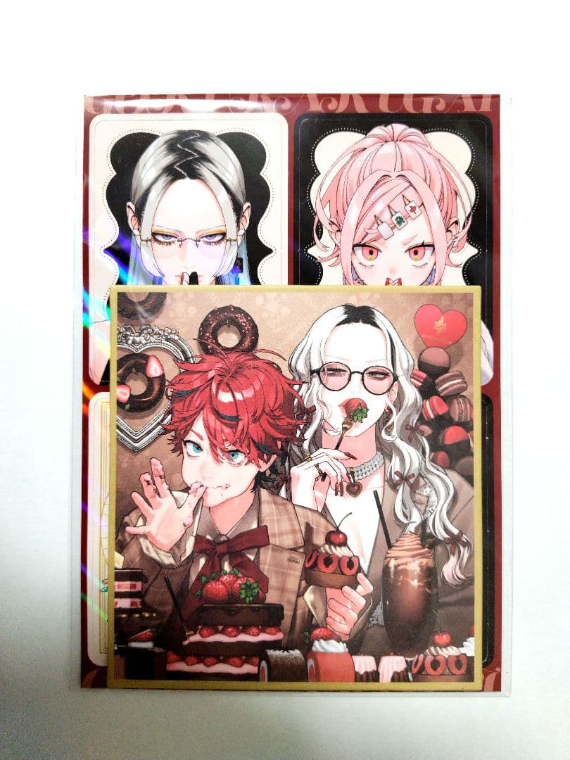 極楽街 ジャンプSQ 3月号 付録 ミニ色紙風カード&A5片面ホロカード