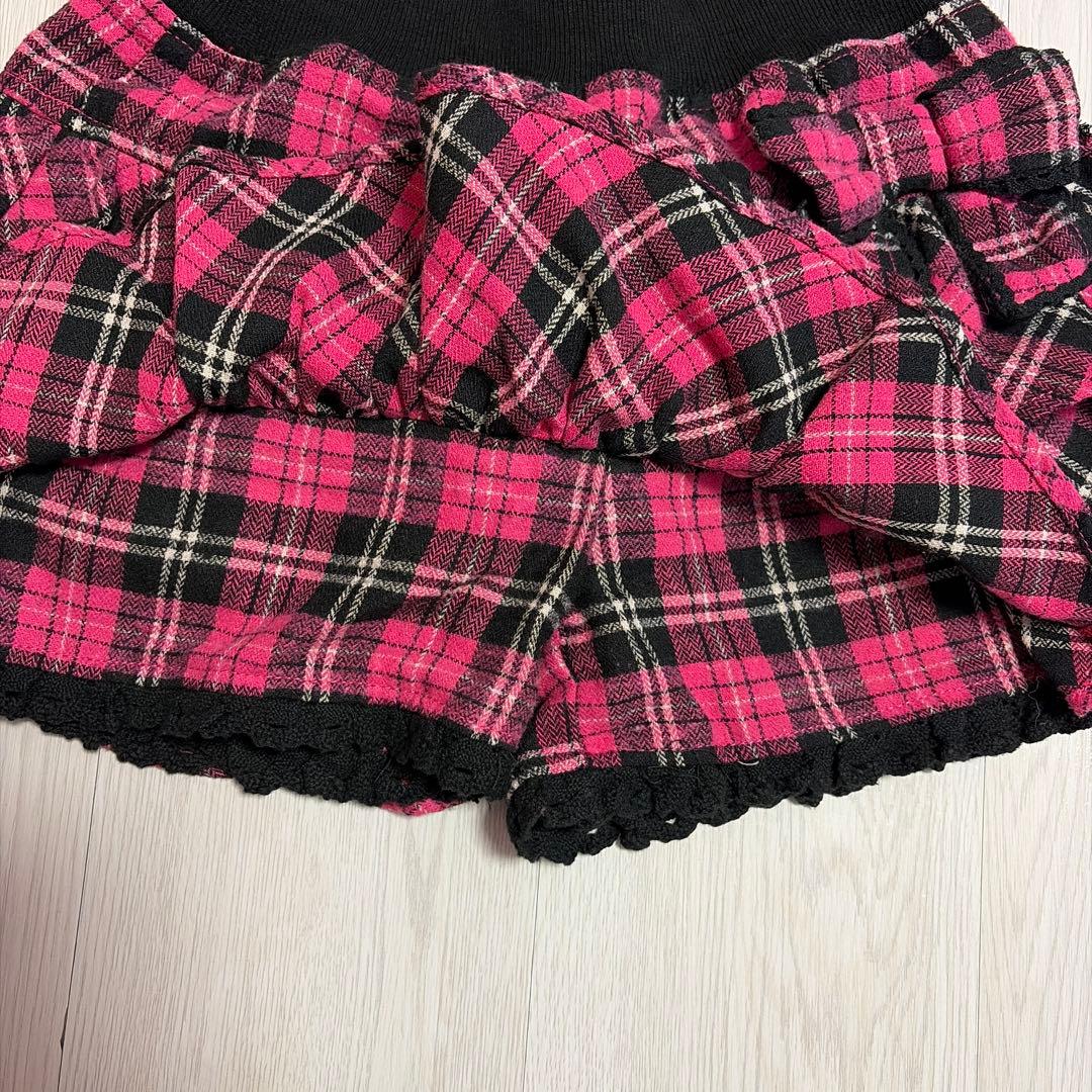 ピンクチェックミニスカ♬姫ギャルy2k平成女児mars系小悪魔ageha姉