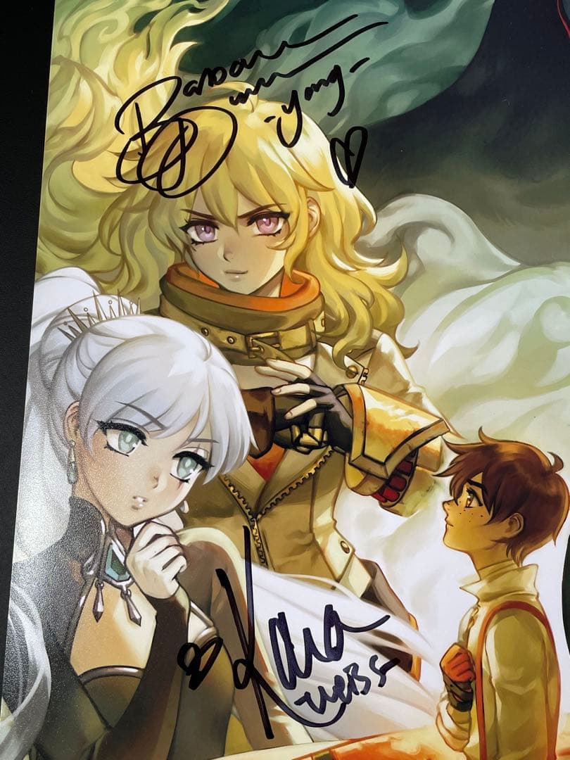 RWBY 直筆サイン入りポスター JSA認定書付き ②