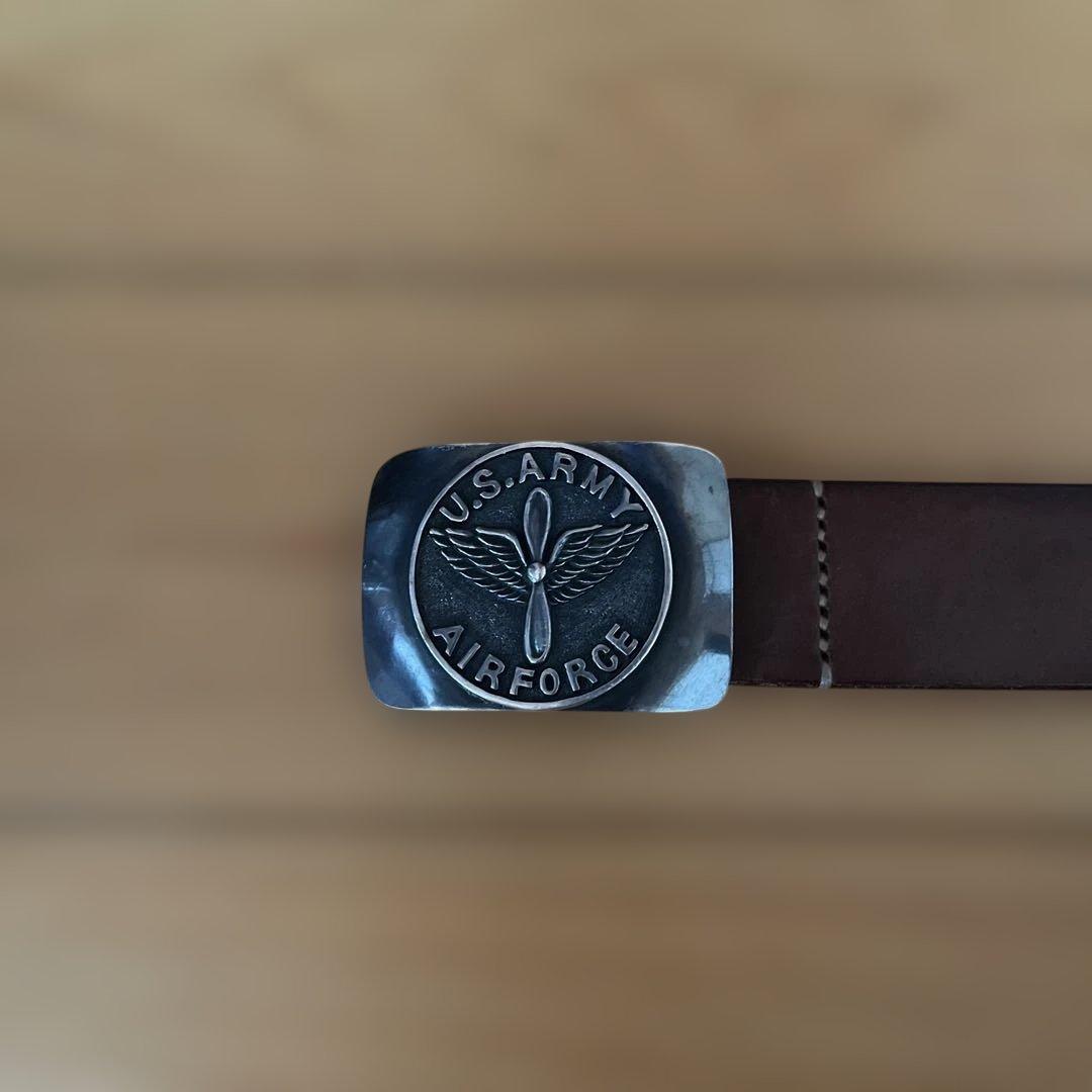 アルバトリー【albatroy】エアーフォースシルバーバックルレザーベルト TORY LEATHER（トリーレザー） 3ピース シルバーバックルベルト