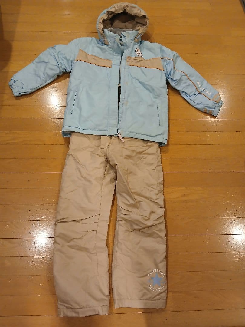 スキーウェア2着160cm 、ゴーグル&耳あて付き スキーウェア 上下セットKIDS JUNIOR 子供用スキーツーピース Orion