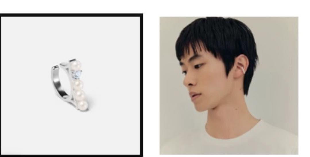 みぃ GOD ONLY KNOWS パール付きイヤーカフ　　岩田剛典