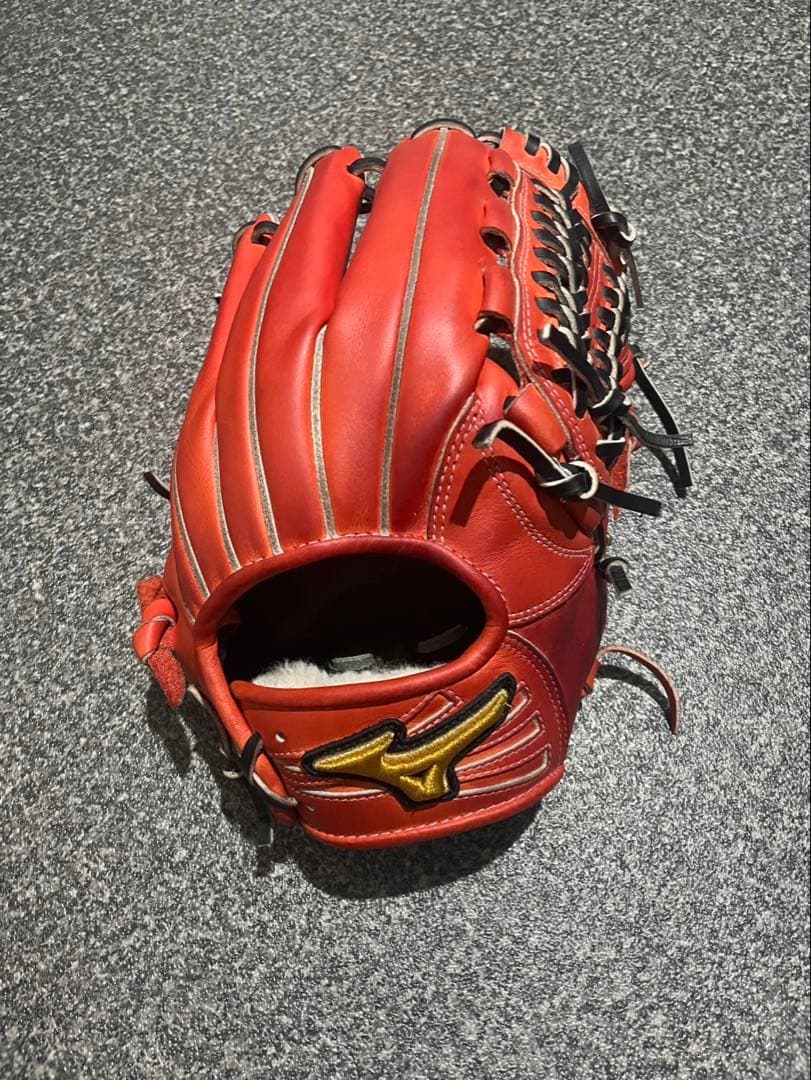 ミズノプロ 軟式内野手 オレンジ MIZUNO（ミズノ） ミズノプロ 軟式グラブ 内野手用 CRAFTED Edition