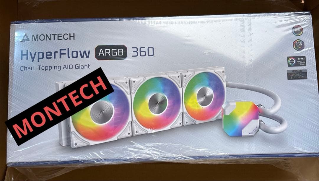 o*n様 MONTECH HyperFlow ARGB 360 未使用品 MONTECH HyperFlow ARGB 360 Black ｜ パソコン通販のドスパラ【公式】