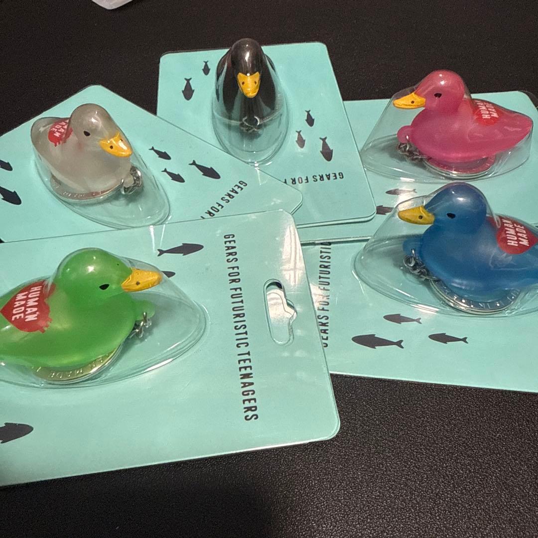 【新品・即発送】 HUMAN MADE ダック PVC キーチェーン 5色セット