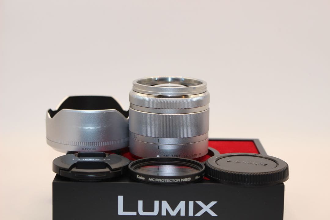 ☆美品☆プロテクター付☆LUMIX 望遠レンズ 35-100mm 手ぶれ補正付き