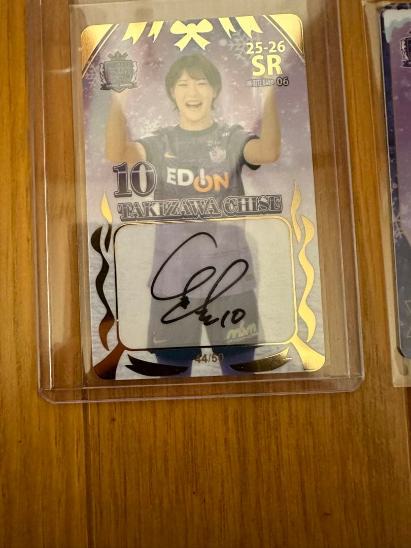 SR 瀧澤千聖 直筆サインカード オンサイト サンフレッチェ広島レジーナ