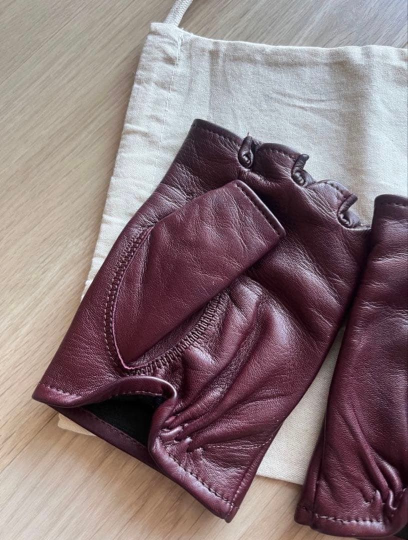 OURLEGACY BIKER GLOVE Currant Red Nappa - メルカリ