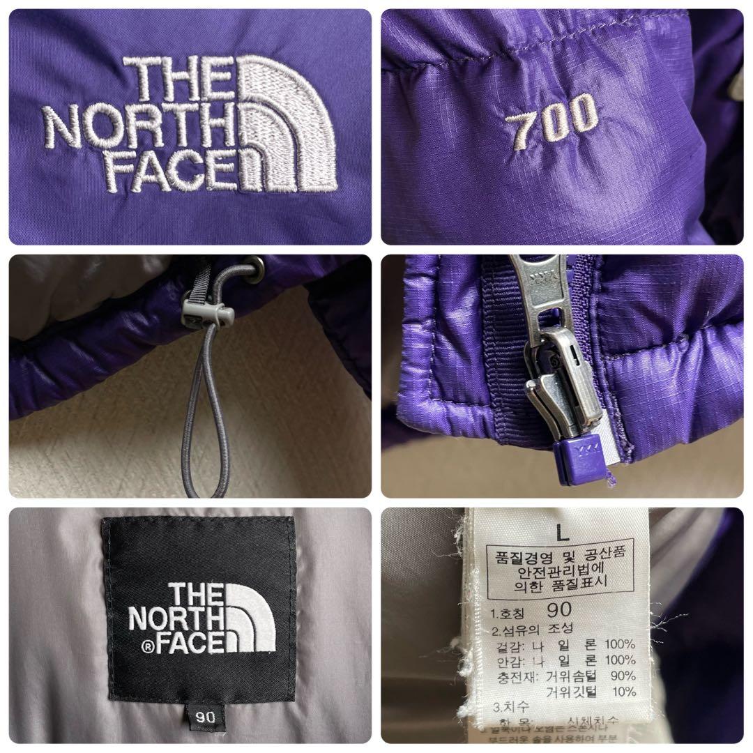 ノースフェイス ダウンジャケット ヌプシ パープル 紫 レディース L