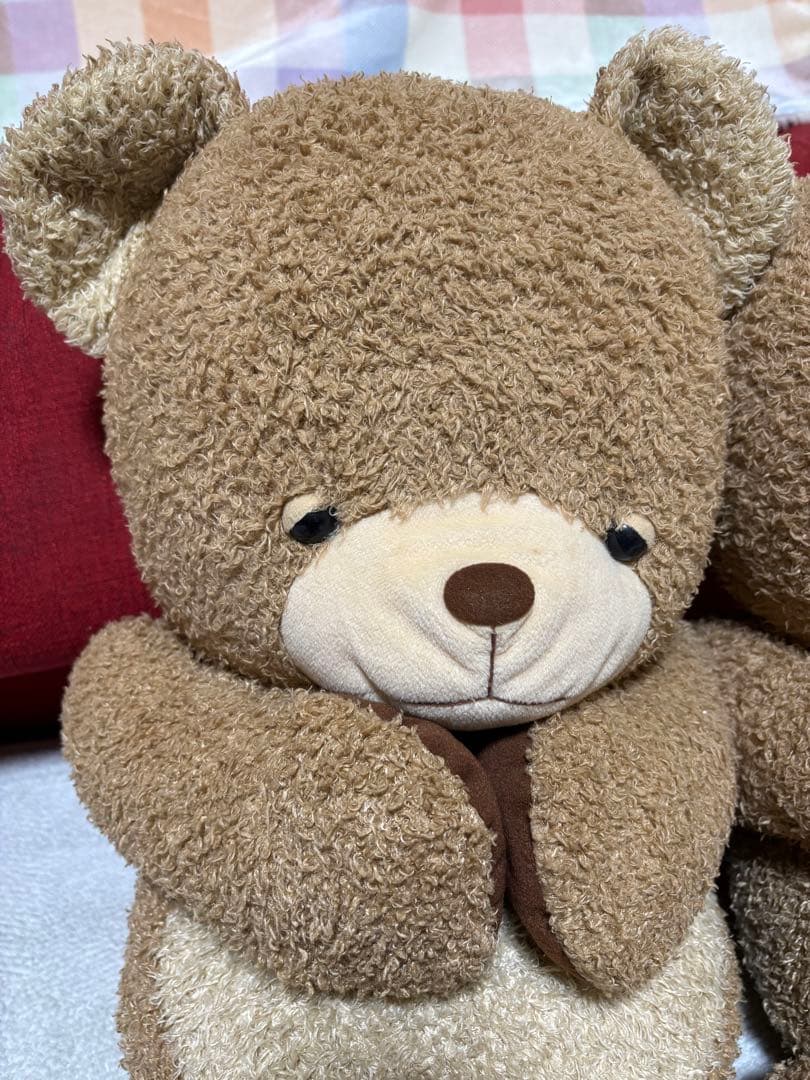サン・アロー 大きめなテディベア 2体 レトロ くたくた インテリアにも