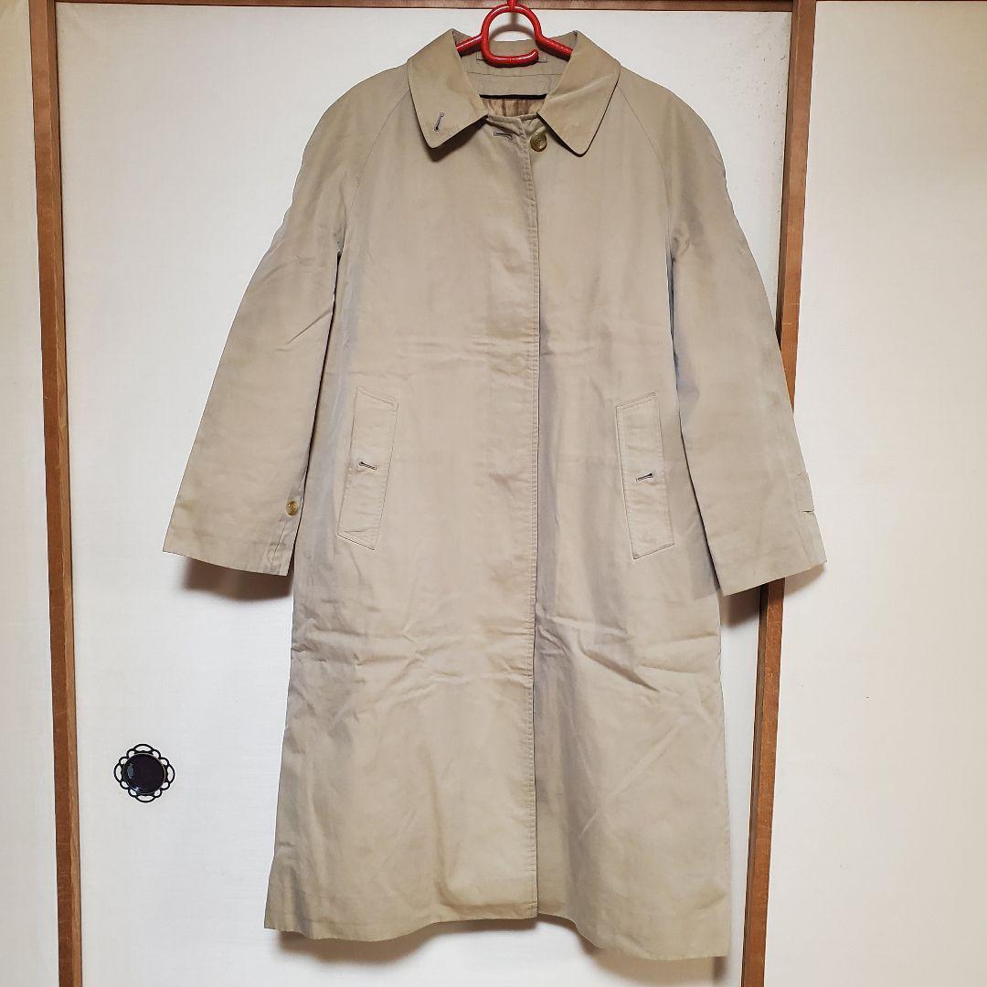 バーバリー ステンカラーコート ベージュ チェック ヴィンテージ 70s