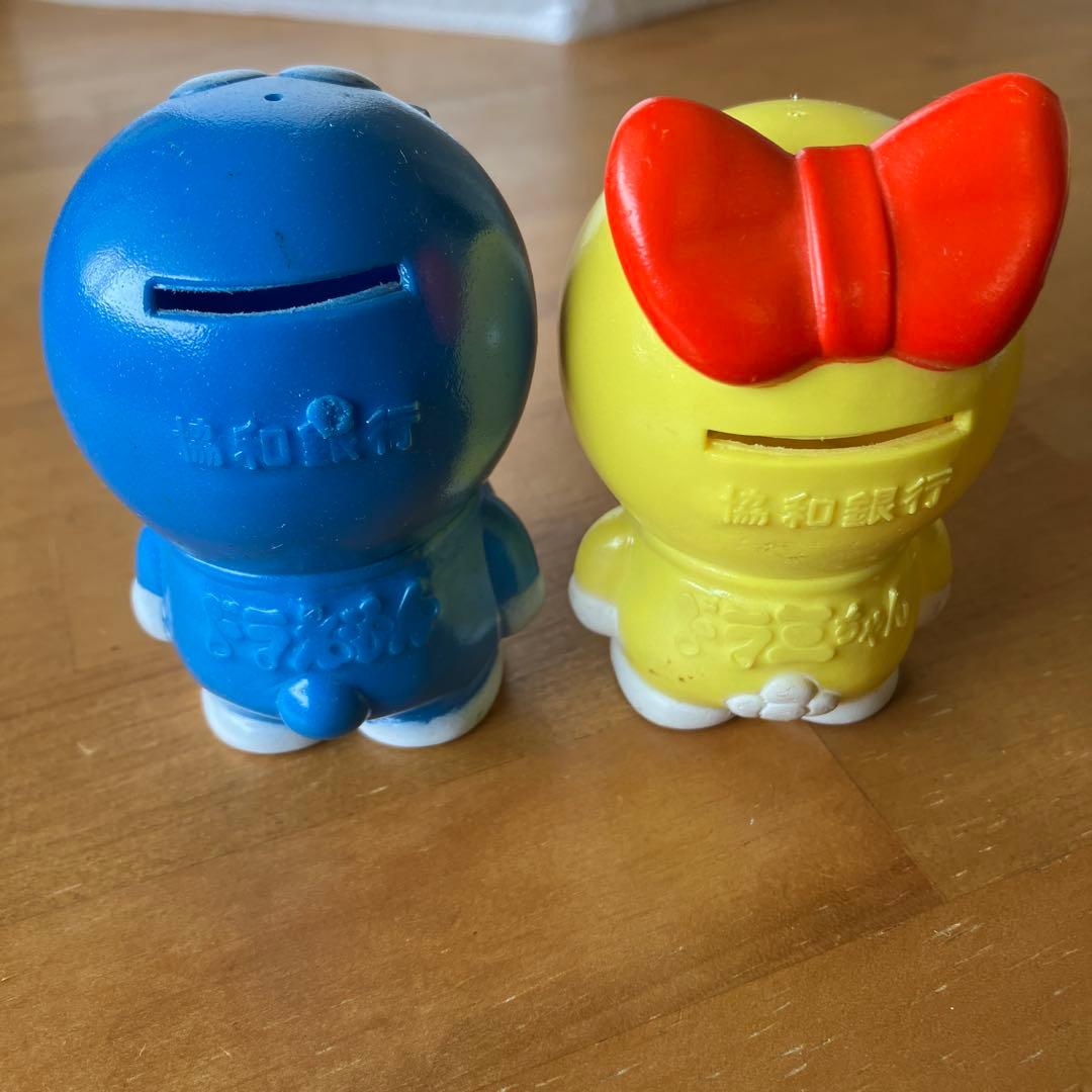 協和銀行　ドラえもん　ドラミちゃん　貯金箱　人形　昭和レトロ