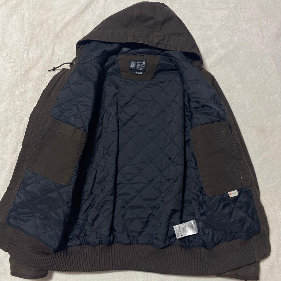 ✨希少✨Carhartt ダークブラウン フード付きジャンパー - メルカリ