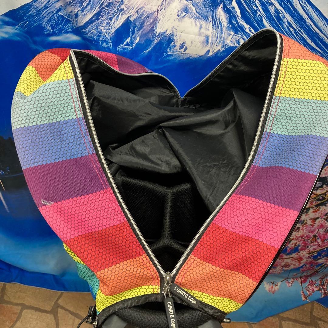 寶BU-1108 クアルトユナイテッド キャディバッグ レインボー エナメル