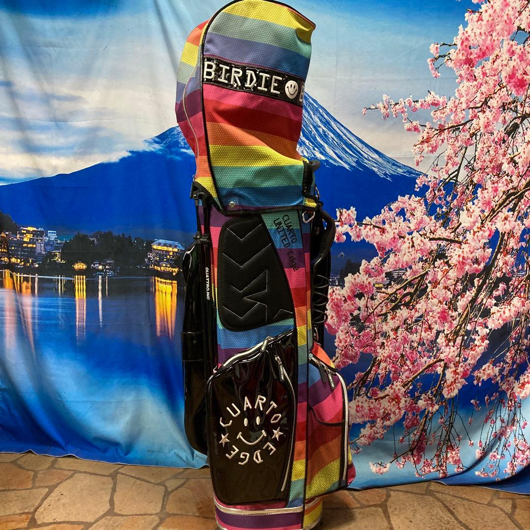 寶BU-1108 クアルトユナイテッド キャディバッグ レインボー エナメル