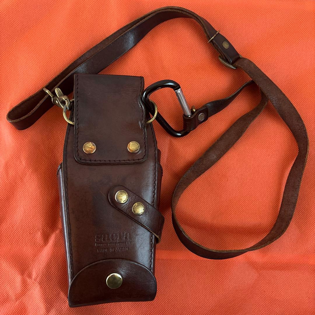 sacra サクラ SA-22 ダークブラウン シザーケース - メルカリ