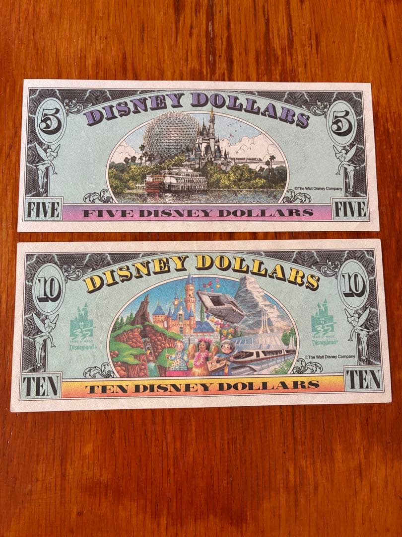 ディズニーダラー　4枚セット1$×2・5$・10$ 記念 美品