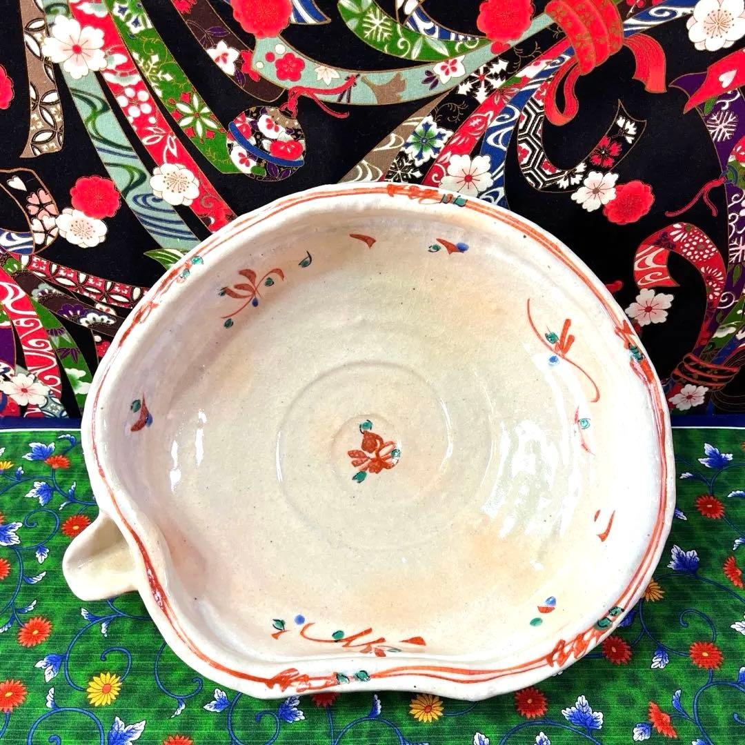 新品】土ノ蔵 赤絵小花 片口鉢 煮物鉢 大鉢 変形鉢《箱入り》 - メルカリ