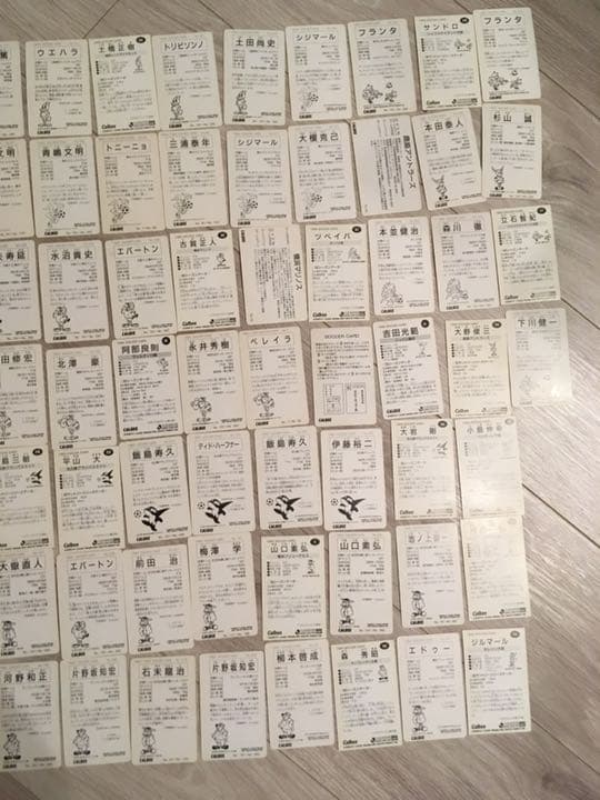 ◆1990年代　【初期】Jリーグチップス カード60枚