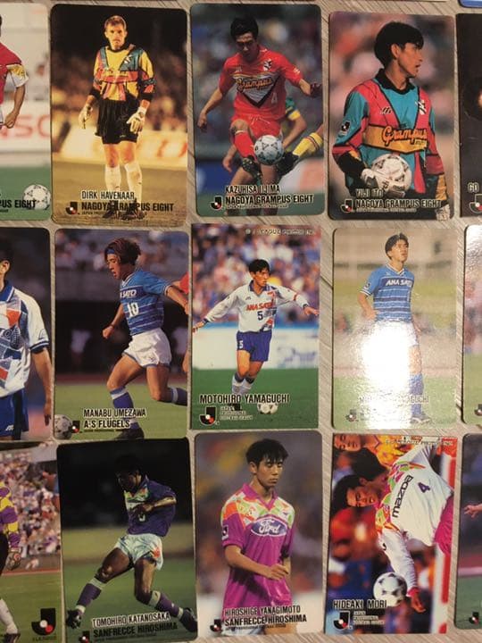 ◆1990年代　【初期】Jリーグチップス カード60枚
